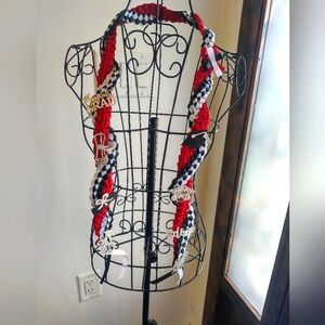 Graduation leis maroon & blk wht Class Of 2025